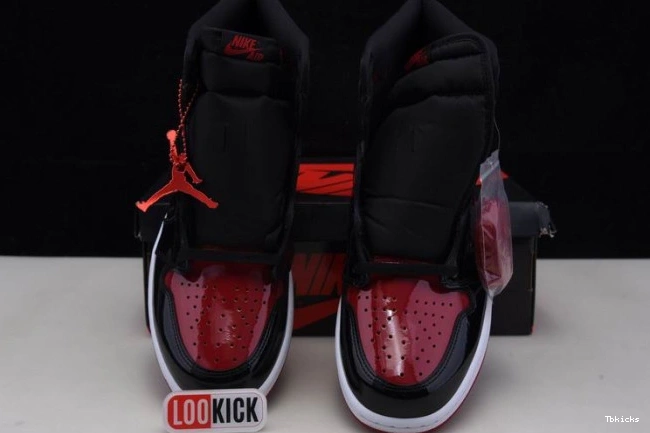 Cheap TBK Air OG 1 Patent High Jordan 555088-063 Bred 0818